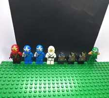 LEGO NINJAGO Minifigure Lot 7 pcs Kai Jay Zane Cole + 3 Villains