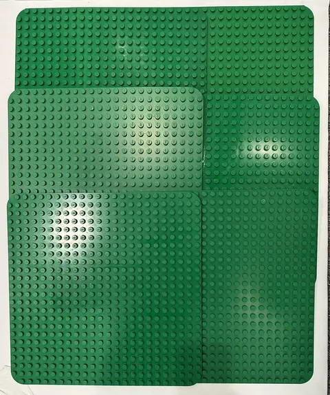 LEGO Duplo Large Green  15" x 15" Base Plate  24 x 24 Dot Lot of 6