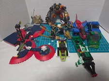 LEGO Incomplete Structure and Vehicles Lot - Spider-Man Plane Robot Car
