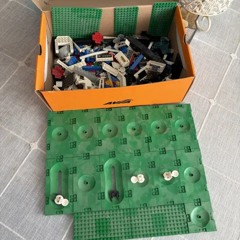 Vintage 2000s LEGO Sports Soccer Bulk Lot Stadium Pitch Plates Adidas