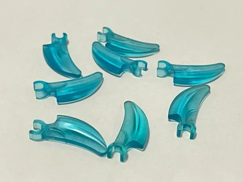 Lego 16770 30936 Transparent Blue Replacement Add-on Pieces Parts Lot of 8
