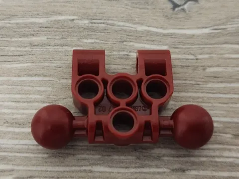 Lego 47330 Dark Red Crimson Bionicle Vahki Torso Lower Section With 2 Ball Joint