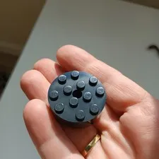 LEGO Parts 87081 Brick, Round 4 x 4 BLACK