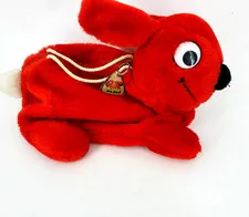 Vintage 1984 LEGO Duplo Red Bunny Rabbit Storage Bag Purse Blocks Carry Case