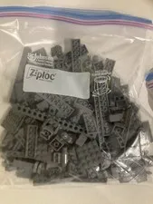 LEGO 1/2 Pound Assorted Dark Bluish Gray Bricks Parts Pieces