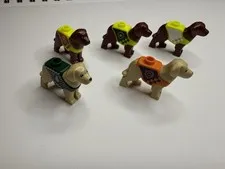 Lego Animal Labrador Wearing Vest Sweater Lot Of 5