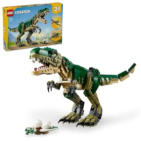 LEGO Creator 3in1 T-Rex Toy 626pcs Building BlocksTriceratops Pterodactyl