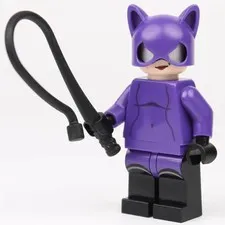 LEGO Batman 1 Custom 2006 Catwoman Violet Thief PAD PRINTED Minifigure