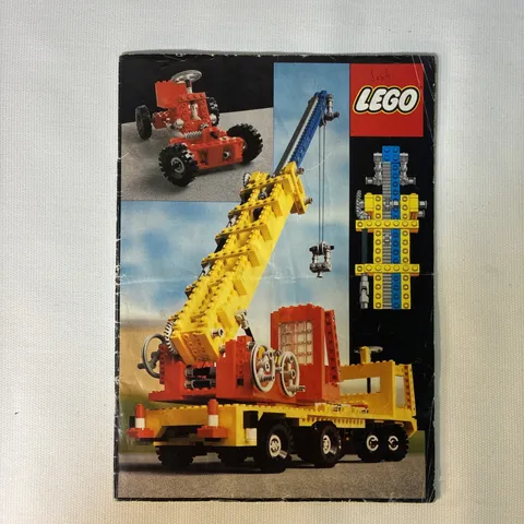 Rare 1979 Vintage Lego Master Builder Instruction Book - Early Technic Book