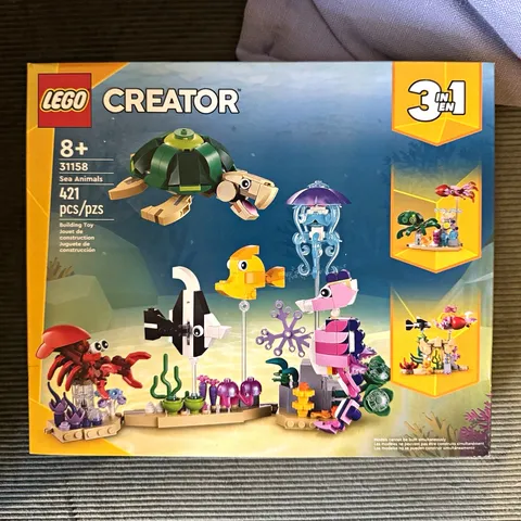 LEGO Creator 31158 Sea Animals 3-in-1 Complete Set 421 pcs 8+