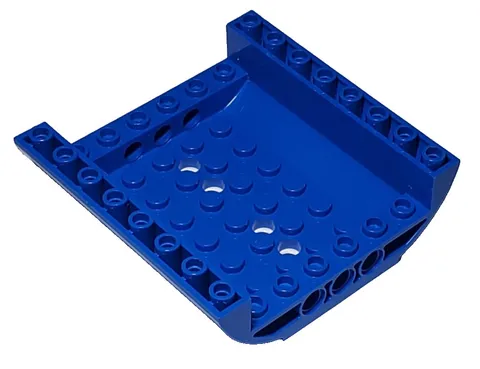 Blue Lego 54091 Slope Curved 8x8x2 Inverted Double