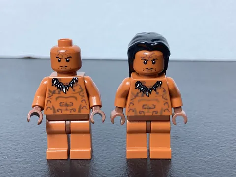 LEGO Indiana Jones Minifigure Lot - Ugha Warrior X2 Used See Pictures A