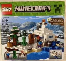 Lego Minecraft The Snow Hideout 327pcs Building Block Construction Set #21120