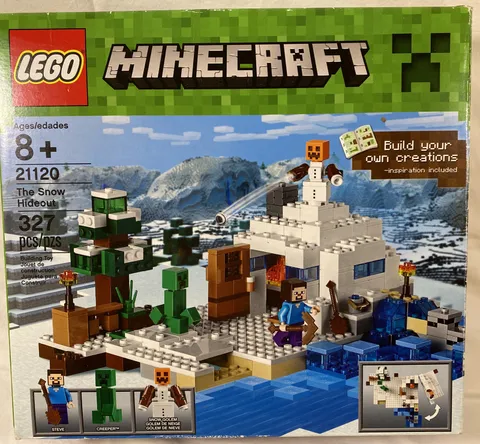 Lego Minecraft The Snow Hideout 327pcs Building Block Construction Set #21120