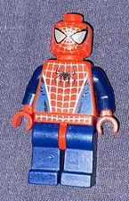 RARE LEGO Spider-Man Minifigure Dark Blue with silver Web Suit