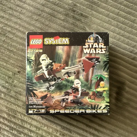 LEGO Star Wars Speeder Bikes 7128 90 pcs Episode VI Luke & Scout Trooper 1999