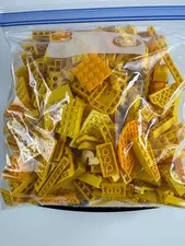 LEGO Yellow Bulk Bricks Parts Pieces Lot 1 lb 9.2 oz Mixed