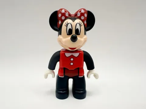 Lego Duplo Figure Disney Minnie Mouse, Red/Black Suit