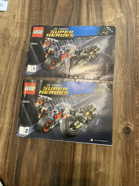 LEGO Manual Set of 2 DC Comics Super Heroes #76053 Instructions