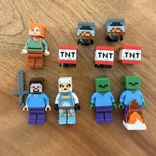 LEGO Minecraft Minifigure Lot