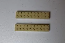 LEGO Parts 3006 (2 pieces) Brick 2 x 10 - Tan