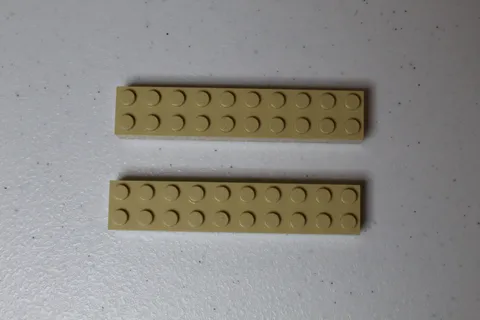 LEGO Parts 3006 (2 pieces) Brick 2 x 10 - Tan