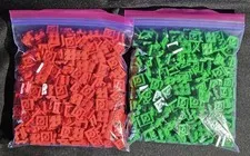 LEGO 2x2 Plates Bulk Lot 350+ Pcs 0.5 lb Part 3022 Pick Red or Green Holiday New
