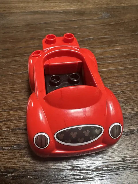 Lego Duplo Item Mickey Mouse's Car Compact red w/ white tires