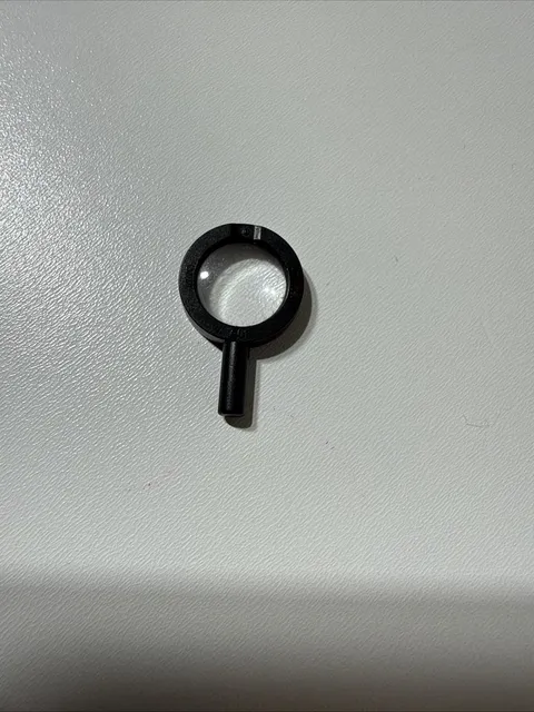 Lego Magnifying Glass Black Clear Lens Hollow Handle 30152c03 Adventurers