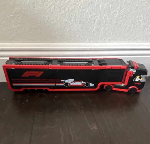 LEGO City Great Vehicles 60321 Race Car Transporter Truck, 2 Cars & Minifig