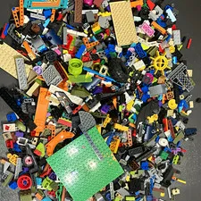 LEGO Bulk Lot Mixed Bricks Plates Wheels & Parts, Multicolor