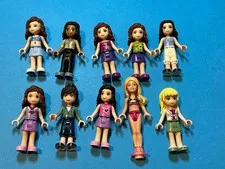 LEGO Mini Dolls. Lot of 10 Random Assorted Mini-Doll Figures. L2-11