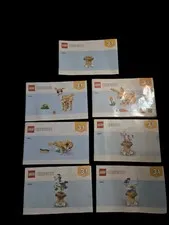 Lot Of 7 Lego Creator Instruction Manuals - 40691 And 31162