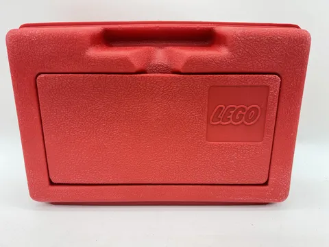 VTG 80s LEGO Red Storage Carry Case Box Container Made in Conn. USA w/ Handle