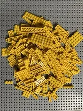 LEGO Yellow Color Sorted Plates Bulk Lot 220 Mixed Pieces