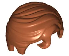 LEGO Dark Orange Minifigure, Hair Swept Right with Front Curl 98726 Used Genuine