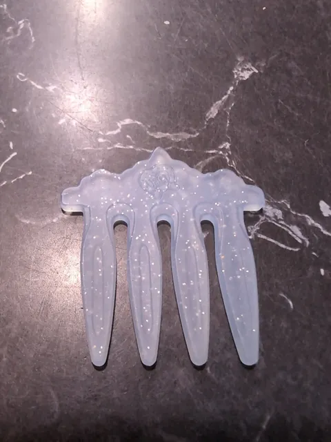 My Little Pony Accessory Comb Clip Light Blue And GLITTERY
