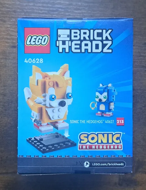 LEGO BrickHeadz Sonic the Hedgehog Miles Tails Prower 40628 New Sealed Retired