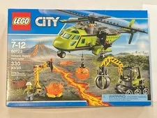 LEGO CITY Volcano Supply Helicopter 60123 Sealed Set 330 Pieces Ages 7-12