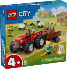 LEGO CITY: Red Farm Tractor with Trailer & Sheep (60461)