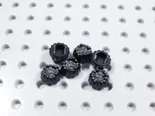 LEGO Lot of 6 Black Hair Spiky Tuff Sea Plant Part 68212 Minifig BI
