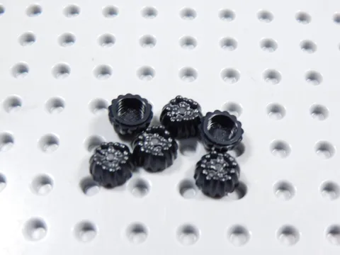 LEGO Lot of 6 Black Hair Spiky Tuff Sea Plant Part 68212 Minifig BI