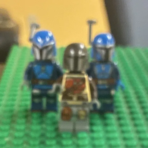 LEGO Star Wars Mandalorian Minifigures Lot of 3 w/ Green Baseplate