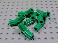 LEGO Lot of 6 Green Technic Axle Pin Connectors #4 BO