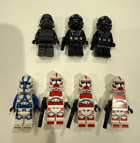 LEGO Star Wars Clone Trooper & Imperial Trooper Minifigures Lot of 7