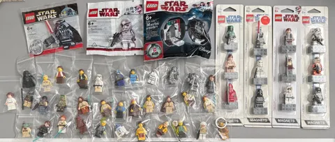 LEGO Star Wars RARE minifigures Lot - Chrome Darth Vader & Stormtrooper + More