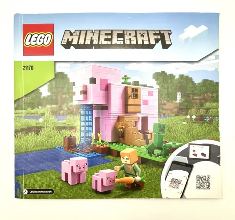 LEGO Manual Only 21170 Minecraft Paper Instructions The Pig House