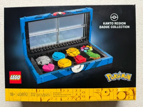 LEGO 40892 Pokemon Kanto Region Badge Collection GWP - NEW SEALED