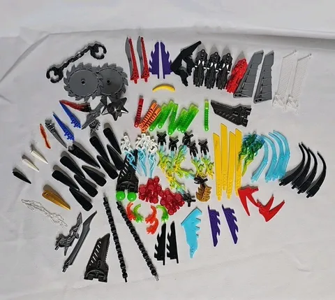 LEGO Bionicle And Hero Factory Weapons/Assorted Parts Lot Of 90+