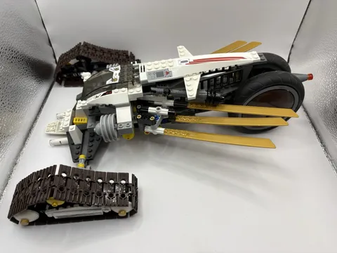 Incomplete- LEGO NINJAGO: Ultra Sonic Raider (9449) Vehicle- For Parts